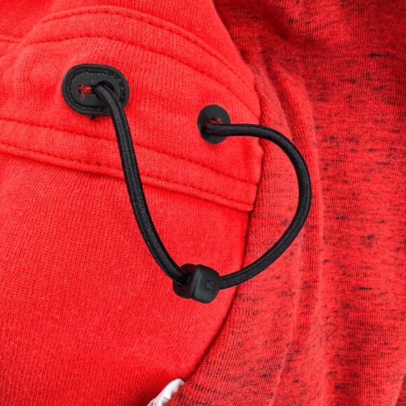 Nike Hoodie Womens Medium Red Tech Fleece Cape Jacket Full Zip Activewear - Picture 8 of 11